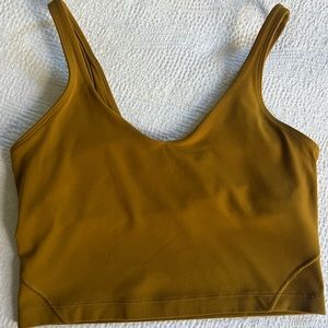 Lululemon Align cropped tank 8. Gold color